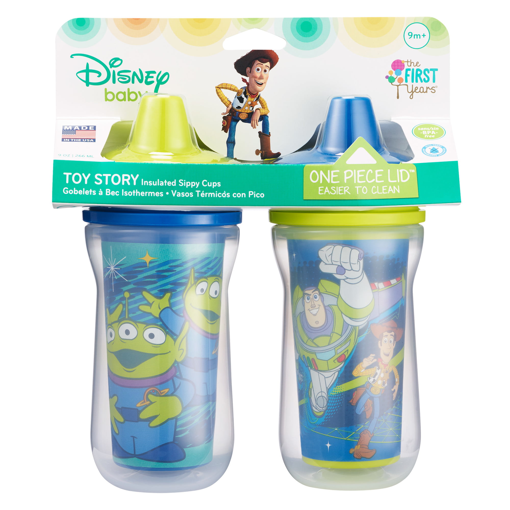 The First Years Disney/Pixar Toy Story Kids Insulated Sippy Cups -  Dishwasher Safe Spill Proof Toddler Cups - Ages 12 Months and Up - 9 Ounces  - 2 Count price in Saudi Arabia,  Saudi Arabia