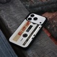 thumbnail image 4 of WIRESTER Shockproof Soft Rubber Cover Case for Apple iPhone 17 Pro 6.3" 2025, Retro White Cassette Tape Hip Hop, 4 of 5