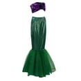 thumbnail image 2 of Gupgi Robe pour Femmes Mermaid Halloween Fête Cosplay Costume Gilet Jupe Longue, 2 of 8