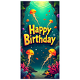 thumbnail image 3 of Underwater Themed Happy Birthday Banner Background Party Decoration Photography Prop Backdrop for Birthday Party Celebrations Kids Parties and Photo Booths, 3 of 8