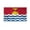 3x5 ft Nylon Flag, variant on AGAS Kiribati Flag 3x5 ft Double Stitched Hem 100% Polyester Metal Grommets Indoor Kiribati National Flag