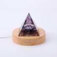 thumbnail image 5 of base Ronde en Bois de Cristal Lumineux - Dégradé de Sept Couleurs (Sans Télécommande) - Diamètre Rond 8cm, 5 of 5