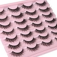 thumbnail image 3 of Wispy Lashes 14mm Cat Eye False Eyelashes Natural Look Faux Mink Lashes Short Natural Lashes, 3 of 6