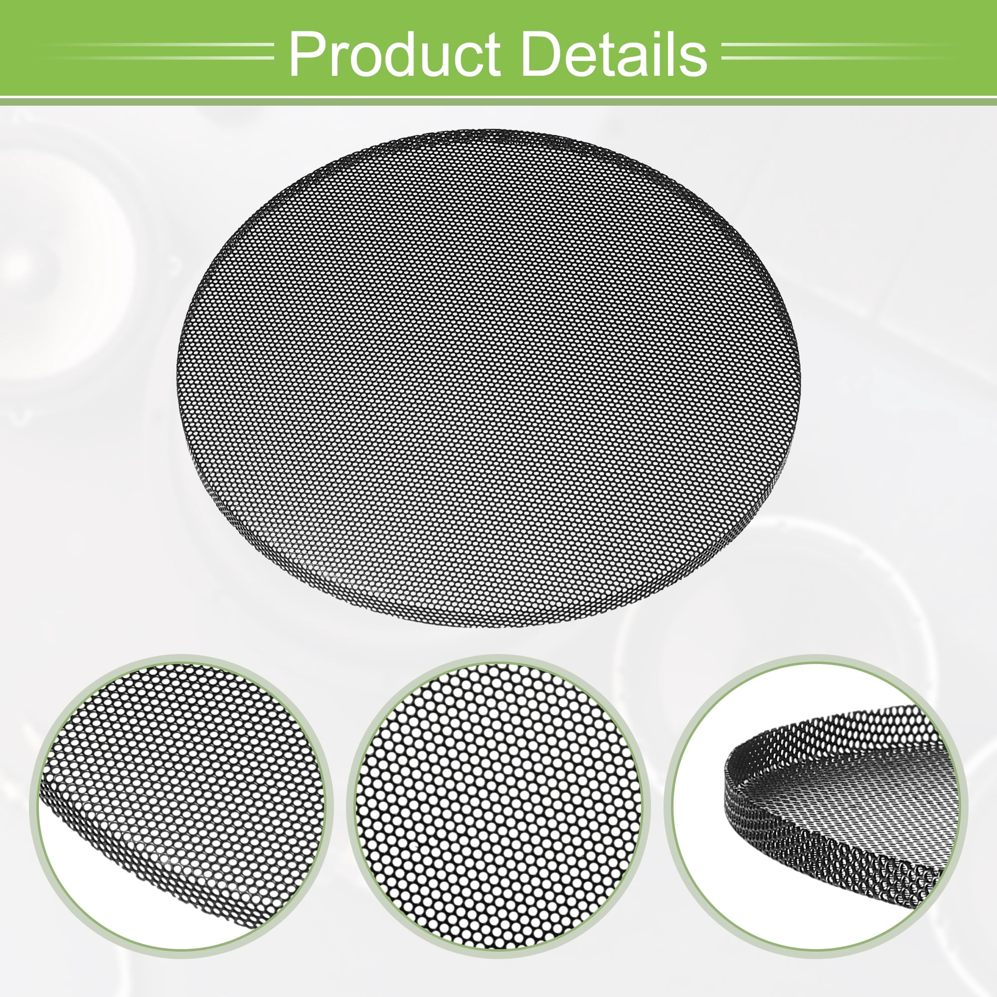Unique Bargains 2 Pack 3 Inch Speaker Grills Mesh for Audio Subwoofer Grille 6.81"x0.26"