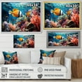 thumbnail image 4 of Designart "Turquoise Waters of the Caribbean III" Nautical & Beach Floater Framed Canvas Wall Art, 4 of 7
