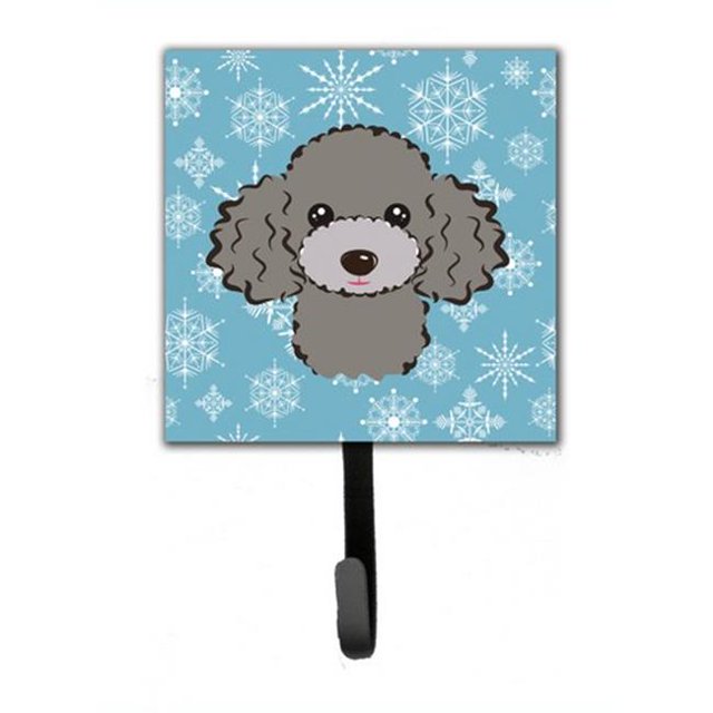 Carolines Treasures BB1693SH4 Snowflake Silver Gray Poodle Leash & Key Holder