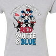 thumbnail image 3 of Dr. Seuss - Waving Banners Red White Blue - Juniors Fitted Graphic T-Shirt, 3 of 6