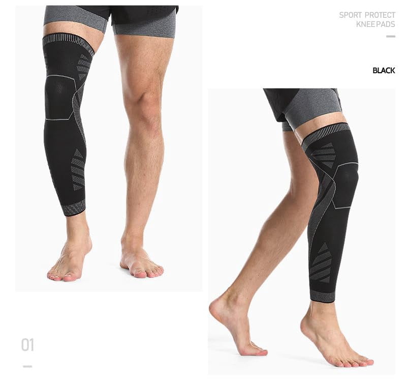Flytex Full Leg Compression,Flytex Knee Compression Sleeves,Flytex Protective Knitted Compression Knee Pads (1pair,X-Large)