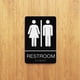 thumbnail image 5 of Braille Sign Unisex Restroom Sign for Restroom Use with Adhesive, 5 of 5
