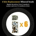 thumbnail image 3 of (6pack) Replacement Shower Head Beads，for Hard Water, Mineral Stone Beads for Purifying Water, Filters Chlorine and Other Impurities, 3 of 7