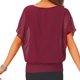 thumbnail image 3 of Pntutb - Blusa de gasa con manga corta, informal, suelta, para mujer Pntutb Pntutb-2002, 3 of 9