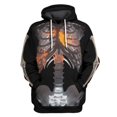 thumbnail image 4 of Sudadera con capucha con estampado 3D de calavera y esqueleto para hombre, ropa divertida de manga larga, estilo callejero, holgada, para Halloween, 4 of 5