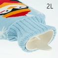 thumbnail image 6 of Hot Water Bottle 2L Hot Water Bag with Knit Cover Rubber Hot Water Pouch for Menstrual Cramps Pain Relief Cozy Nights Hot and Cold Therapy Hand Feet & Bed Warmer Cartoon Penguin, 6 of 9