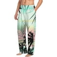 thumbnail image 2 of Bingfone Tropical Summer Palm Mens All Over Print Sleep Pajama Pants-Small, 2 of 9