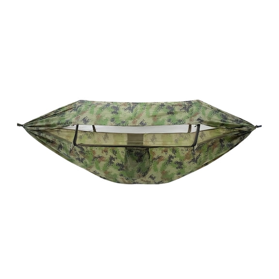 Camping Hammock with Sun Shade Canopy & Mosquito Net Portable Lightweight Outdoor Hammock for Beach Backyard Travel