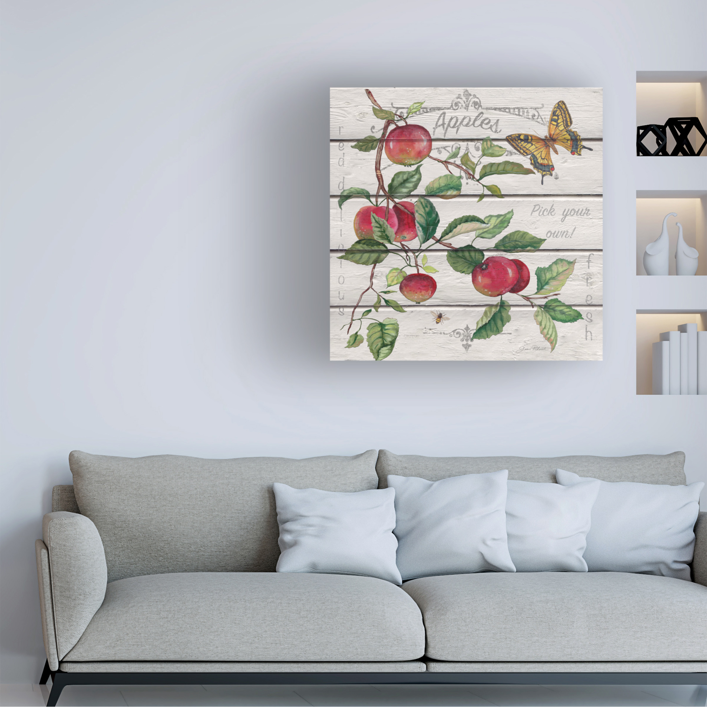Trademark Fine Art 'Red Delicious Apples' Canvas Art by Jean Plout