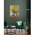 thumbnail image 3 of DECORARTS - Monet Sunflowers, Claude Monet Art Reproduction. Giclee Canvas Prints Wall Art for Home Decor 20x16", 3 of 7