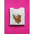 thumbnail image 3 of Butterflies And Flowers Sweatshirt Women -SPIdeals Designs, Female 3X-Large, 3 of 4
