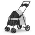 thumbnail image 1 of Bello Detachable Pet Stroller Dog Cart with Aluminum Alloy Frame 4 Wheel Cat Trolley Max Loading Weight 20kg Dog Stroller 2023 ShopWise Round, 1 of 17