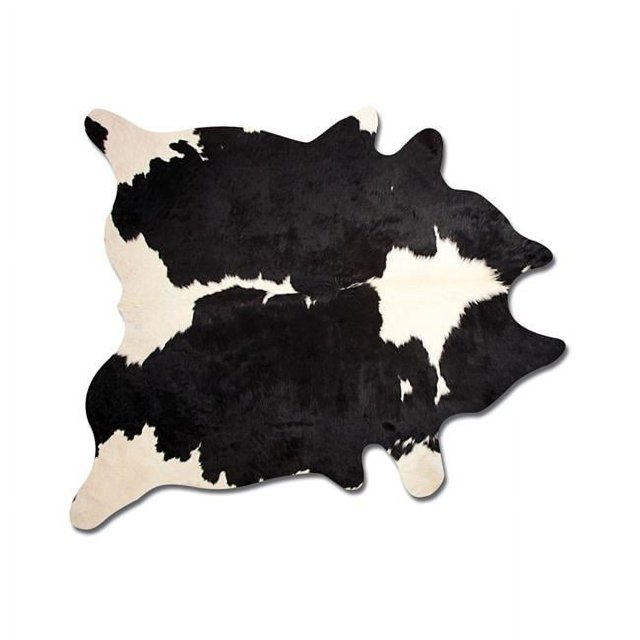 Natural 676685001207 6 x 7 ft. Kobe Cowhide Rug - Black & White