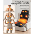 thumbnail image 6 of BOKYAN Back Massager, Electric Full Body Massager with Heat, Seat Cushion Massager Vibration Chair Pad for Home Car, Gifts, 6 of 9
