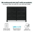 thumbnail image 2 of DaVinci Charlie 6-Drawer Double Dresser in Ebony, 2 of 10