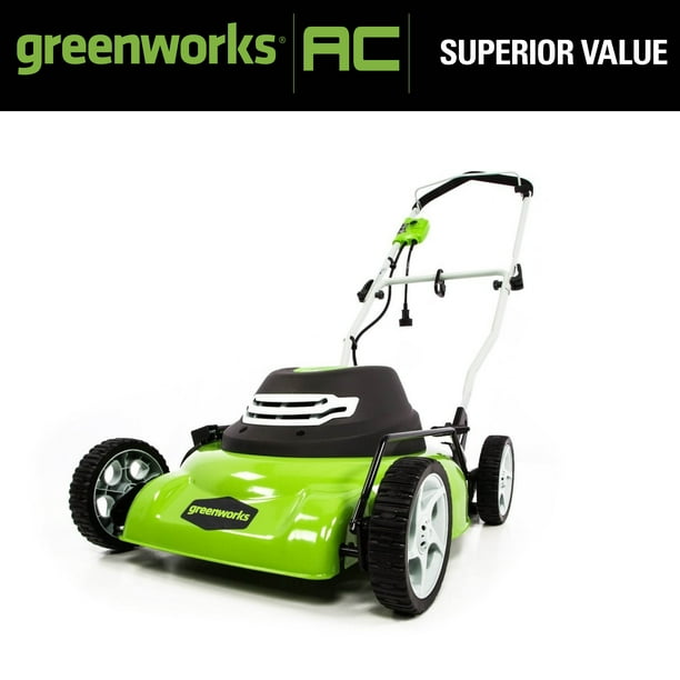 Greenworks 12 Amp 18 in. Corded Electric Walk Behind Push Lawn Mower