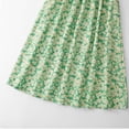 thumbnail image 4 of Levmjia Women Floral Print A Line Skirt Lightweight Breathable High Waist Flowy Swing Midi Skirt Elegant Casual Holiday Travel Office Commute Daily Floral Comfortable Fashion, 4 of 7