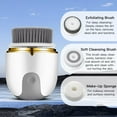 thumbnail image 2 of Facial Cleansing Brush Face Scrubber, Electric Waterproof Rechargeable Facial Exfoliating Spin Cleanser Device with 3 Cleanser Heads and 2 Speeds Adjustable, 2 of 6