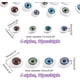 thumbnail image 2 of 80 ojos de plástico semicirculares para manualidades, ojos terroríficos, cabujones, globos oculares ovalados y planos, huecos, ideales para coser, hacer marionetas y ositos., 2 of 6