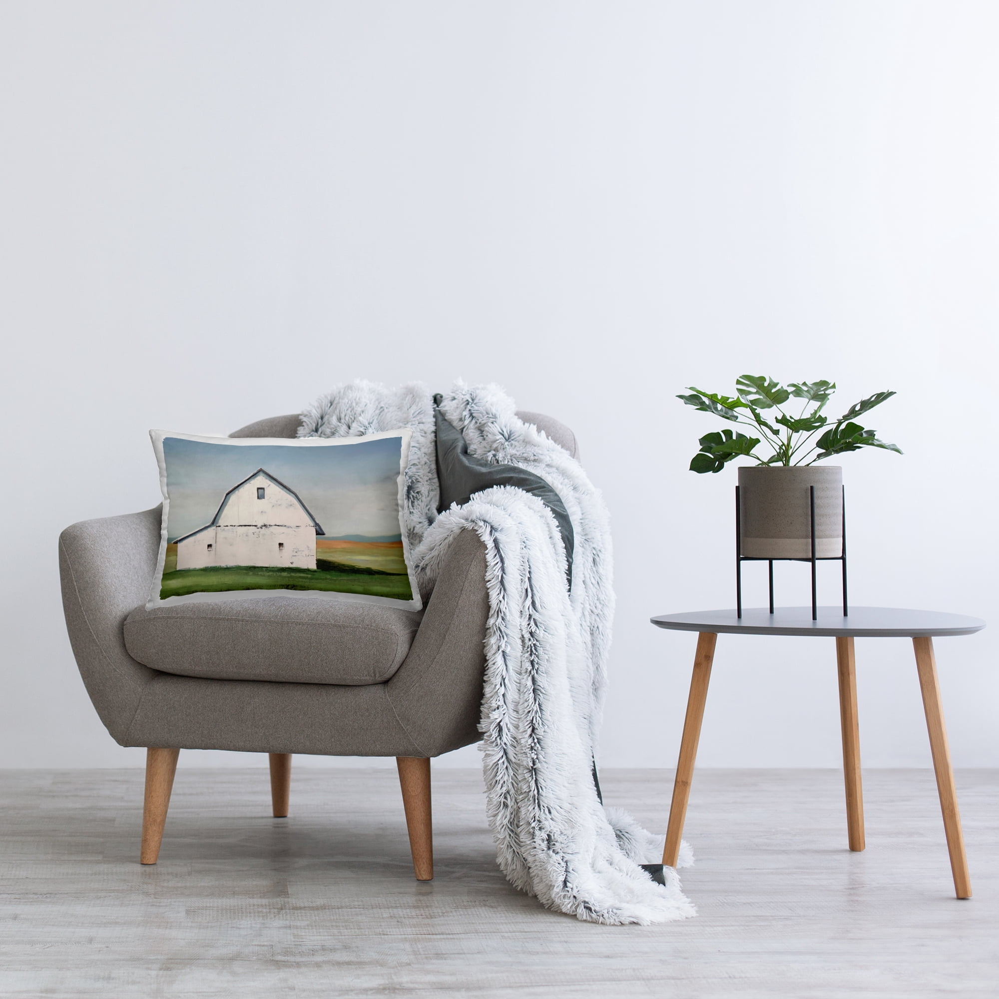 Stupell Industries Weathered and Wise Barn Decorative Printed Throw Pillow, design by Gina Matarazzo