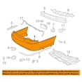 thumbnail image 3 of For 03 04 05 TownCar Rear Bumper Cover Assembly Plastic w/Sensor Hols FO1100341, 3 of 5