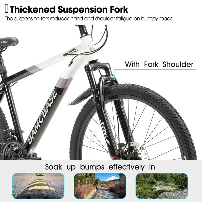 HILAND 26 Inch Mountain Bike, Mens and Womens Aluminum Frame MTB