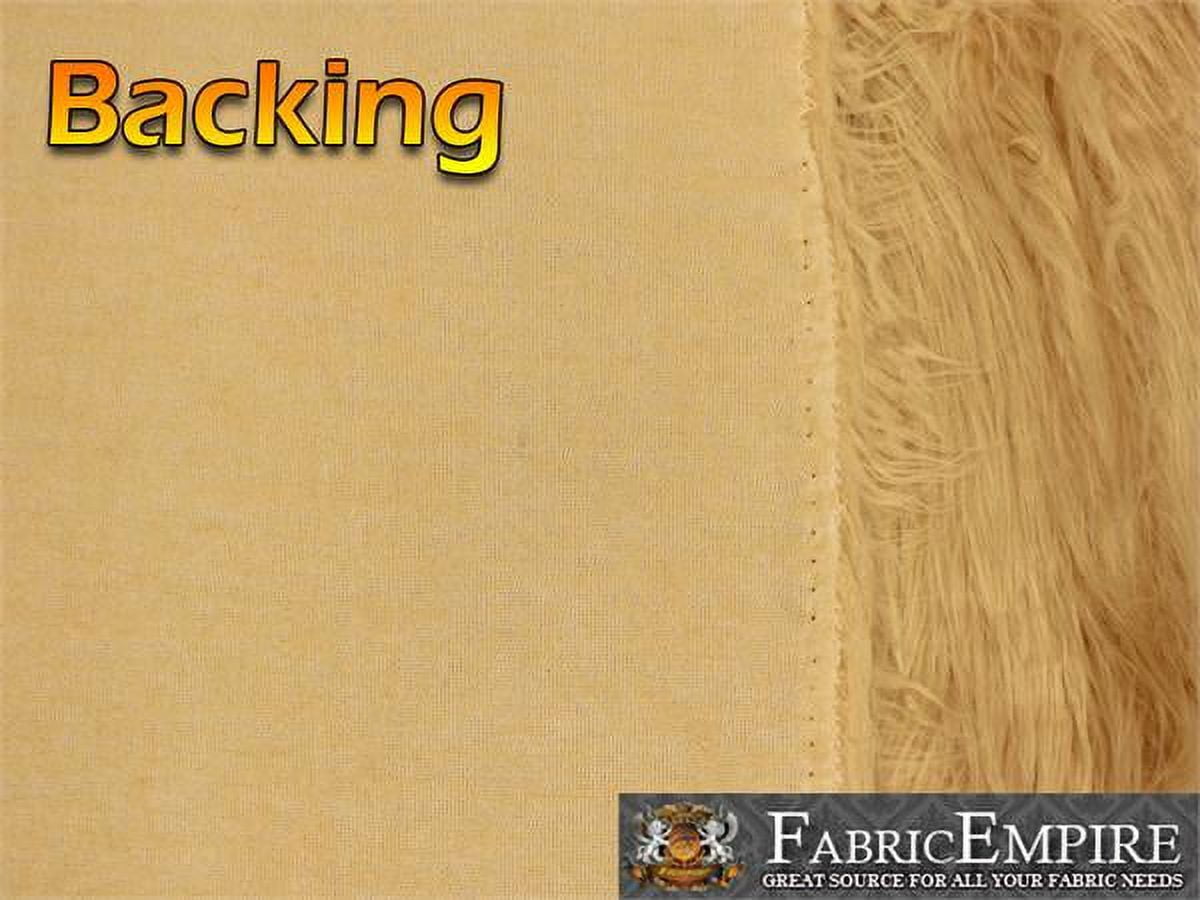 Faux Fur Fabric Long Pile Gorilla CAMEL / 60" Wide / Sold by the yard