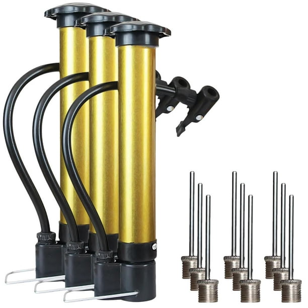 Bomba de Aire para Bicicletas ProAirox 3 Pzas 140psi Manual Dorado/Negro/ Metal/Plástico