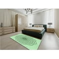 thumbnail image 5 of Ahgly Company Machine Washable Indoor Rectangle Transitional Mint Green Area Rugs, 5' x 7', 5 of 7
