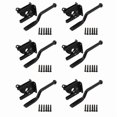 thumbnail image 1 of 6X Cerradura de Puerta Con Cerradura Automática Palanca de Gravedad Automática Cerradura de Puerta para Cerco de Madera Cierres de Puerta Acero Negro, 1 of 5