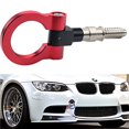 thumbnail image 4 of DEWHEL Aluminum Track Racing Front Rear Bumper Car Accessories Auto Trailer Ring Eye Towing Tow Hook Kit Red compatible with BMW 1 3 5 Series X5 X6 E36 E39 E46 E82 E90 E91 E92 E93 E70 E71 Mini Cooper, 4 of 4