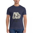 thumbnail image 1 of Velosolex-Camiseta ajustada Vintage para hombre camisa gráfica con cuello redondo color negro, 1 of 7