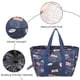 thumbnail image 3 of Bolsa de mano grande, suave, reutilizable, plegable, bolsa de almacenamiento térmica, para trabajadores de oficina, picnic, senderismo, playa, pesca, 3 of 6