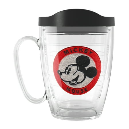 

Tervis Disney Foundation Collection Mickey Mouse Badge Made in USA Double Walled Insulated Tumbler Travel Cup Keeps Drinks Cold & Hot 16oz Mug Classic