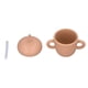 thumbnail image 4 of Taza con pajita para bebé, diseño de seta, mango antideslizante de silicona de grado alimenticio, taza para sorber de silicona antisalpicaduras con pajita, color naranja, 4 of 9