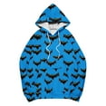 thumbnail image 5 of Hooded Sweatshirts for Women Graphic Halloween Casual Long Sleeve Womens Drawstring Pullover Tops with Pockets, 5 of 5