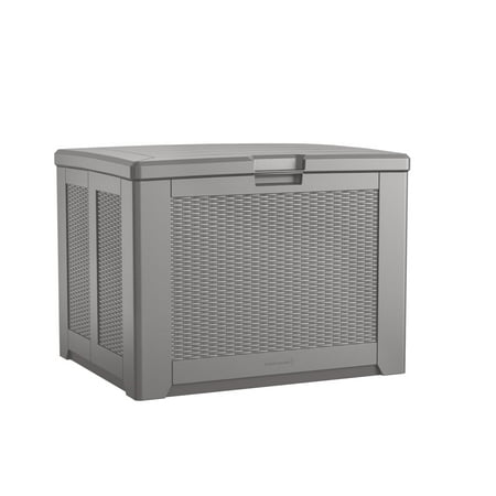 Rubbermaid Deck Box, Medium, 74 Gallon, Light Grey