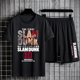 thumbnail image 3 of Chándal de Anime Slam Dunk para hombre, camiseta de Hanamichi Sakuragi, 100% algodón, camisetas de gran tamaño, pantalones cortos informales de Manga, conjunto de 2 piezas, 3 of 4