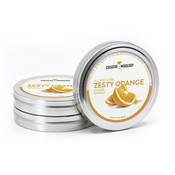 Creative Mixology's All-Natural Zesty Orange Sugar Cocktail Rimmer - 5309
