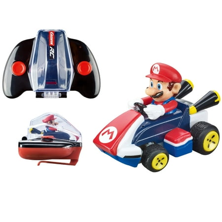 Carrera RC Mario Kart Mini RC - Mario 2.4Ghz Radio Control Rechargeable Battery Car Toy With Carrying Case Controller