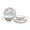 White, variant on Gracie Bone China White Petite Rose Dessert / Salad Plate 7.5-Inch (Set of 4)