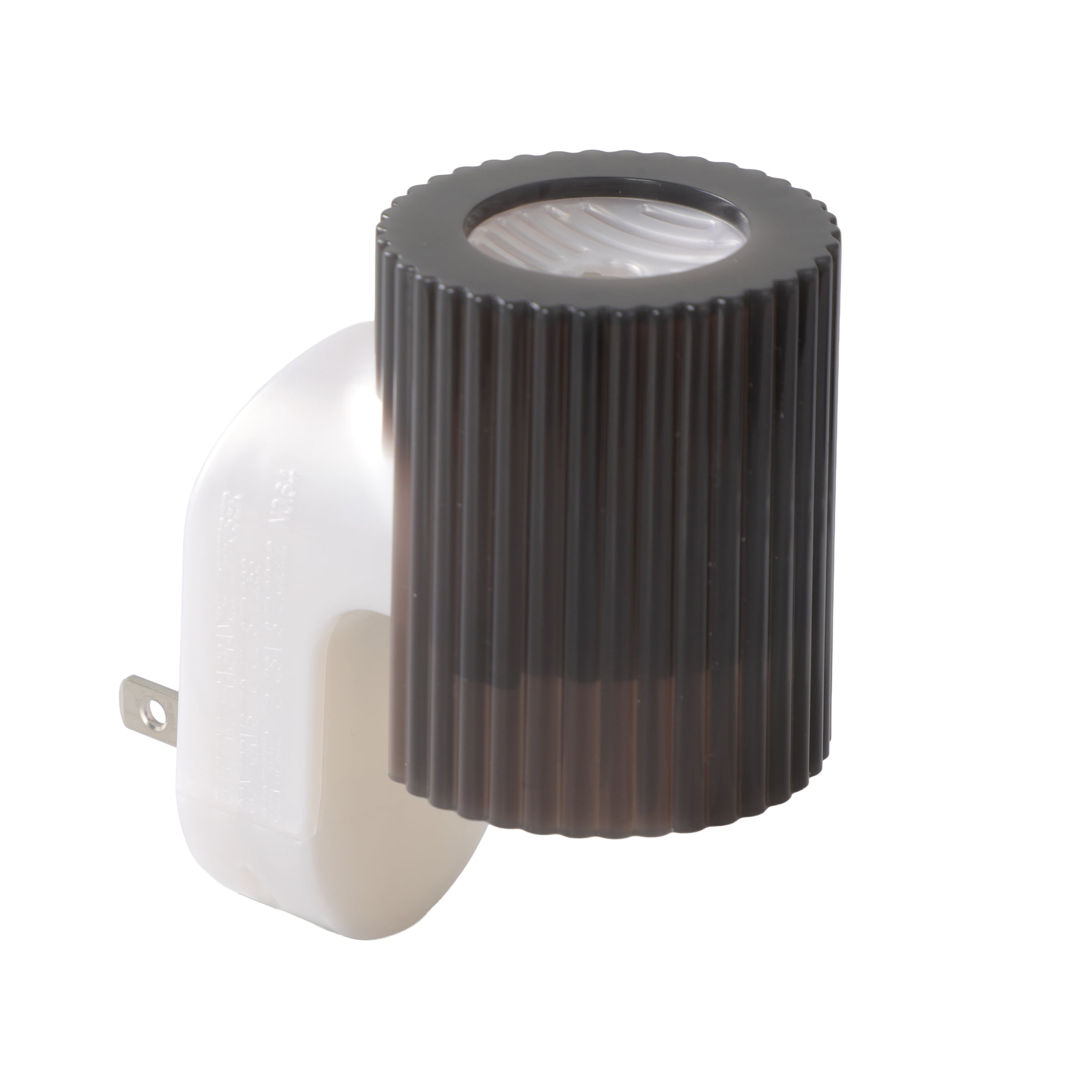 Mainstays Aroma Accents LED Fragrance Plug-in, Ribbed Texture, Traditional Wax Warmers, Greystone