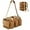 Small - Tan, variant on LuckySunDecorQZ 55L luggage bag with compartments and straps, suitable for men, large-sized sports and fitness luggage bag, suitable for weekend travel and camping (Tan)